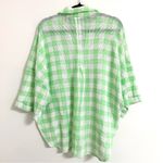 Urban Outfitters NWT Outfitter Out From Under Green White Checkered Button Front Shirt XS Photo 2