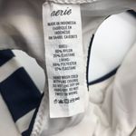Aerie  Bikini Top Scoop Removable Cups Navy Blue White Striped XS Photo 5