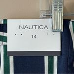 Nautica  | Navy Blue Striped Mini Skirt Sz 14 Photo 5