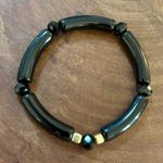 NWT Handcrafted black tube bracelet Photo 0