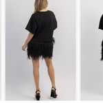 Amable By Mable Black Feather Dress Photo 1