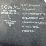 Soma Enbliss luxe plunge Women's Black Cross-Back Bralette Size LARGE Photo 6