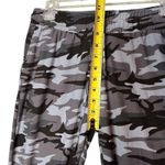 Hot Kiss  Pants Womens Medium Gray Camo Jogger Drawstring Pockets Stretch Gym Photo 4