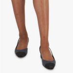 Veronica Beard Cecile Blue & Black Denim Cap-Toe Slingback. Size 6M. MSRP $375 Photo 4