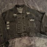 Distressed Jean Jacket Gray Photo 1