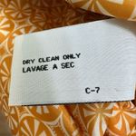 Anthropologie Tulle Women's Peacoat XS Mustard Yellow Retro Mod 70s Minimalist Photo 4