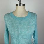 Anthropologie  Daily Practice Blue Ribbed Sweater Photo 2