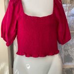 Universal Threads Pink crop too with puffy shoulders universal thread s Photo 1