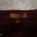 Judy Blue Jeans Womens 7/28 Oxblood High Waist Tummy Control Wide Crop Stretch Photo 2