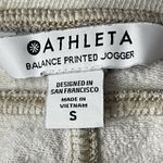 Athleta Small Balance Printed Jogger Sweatpants Camo Stretch Pockets Oatmeal Tan Photo 5