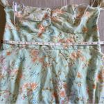 Lulus NWOT Charming Passion Mint Green Floral Off-the-Shoulder Maxi Dress Photo 6