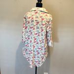 LuLaRoe  | Valentina Floral Button Up Blouse | Roll Tab Sleeves | NWT Medium Photo 2