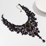 Fashion New Vintage Gem Black Lace Bead Necklace Gothic Steampunk Style Stonego Photo 0
