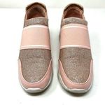 Pink glitter slip on tennis shoes, size 9 Photo 1
