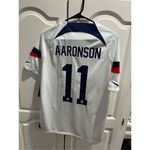 Nike 2022 World Cup USA #11 Brenden Aaronson White Home Jersey (Men Size Medium) Photo 6
