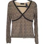 American Vintage Y2K Babydoll Witchy Dark Romantic Fairy Goth Stretchy Date Night Top Small Photo 0