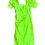 Christopher John Rogers for Target Neon Green Sweetness Faux Wrap Dress Size 8 Photo 5
