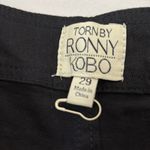 Torn By Ronny Kobo Sailor High Waisted Black Pants Button Flap Front Size 29 Photo 10