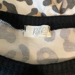 Riah Fashion Large Black Leopard Print Raglan Top Photo 4