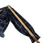 Blue Rain  Plaid Tunic Top Womens M Embroidered Long Sleeve‎ Blue BOHO Peasant Photo 9