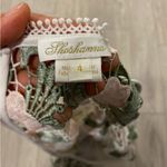 Shoshanna  Green and Cream Floral Lace Midi Dress Women's Roseia Cocktail Size 4 Photo 7