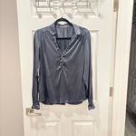 Etro Women's Silk Blouse in dark Gray size large Photo 3