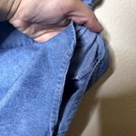 Brandy Melville Peyton Denim Crop Top Short Sleeve Blue Cotton Button-Front Sz S Photo 8