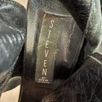 Steven By Steve Madden  Leather Ankle Cuff Heels Sz 39 Black Made in Italy Photo 4