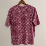 Coolibar UPF 50+ Morada Everyday T Shirt Womens M Pink Mosaic Bamboo UV Protect Size M Photo 6