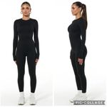 Naked Wardrobe Naked‎ Wardrobe The Bare Body Jumpsuit Long Sleeve Catsuit Black 2X Photo 1