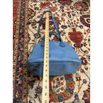 Michael Kors Blue Patent Leather Dome Satchel Handbag with Lock Charm – Interior Photo 4