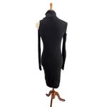 AllSaints Sweater Dress Bernt Open Shoulder Dark Gray Knit Cotton Size 2 Photo 2