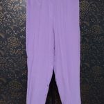 Diane Gilman Lavender Purple Silk Pants Photo 0