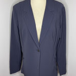 MM Lafleur Moreland Travel Blazer Jacket OrigamiTech Blue Sz 16 Photo 0