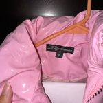 Pink Shiny Cropped Puffer Jacket Photo 3