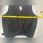 Lou & grey NWT Women’s V-Neck Button Front Shirt Vest Tank Top Size XL Photo 4