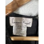 Laurence Kazar Vintage Hand Beaded Black Cocktail Dress  Large Photo 2