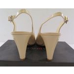 Womens Bruno Magli Sling Back Pump Patent Leather Size 6.5 Photo 2