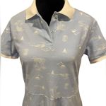 Lands' End Lands’ End Nautical Tropical Islander Vacation Preppy Country Club Polo Dress Photo 1