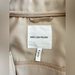 Avec Les Filles Tan Trench Coat Lightweight Drape Belted Jacket Size 2X Photo 10