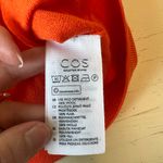COS Woman’s Small 100% Wool Collared Bright Orange Oversized Sweater Casual Photo 2