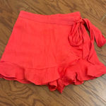 The Pants Store Coral Tie Side Skort Photo 0