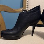 Juicy Couture  Black Ankle Booties with Gold Accents, Size 10M Photo 7