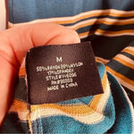 W118 By Walter Baker Teal Stripe Knit Bodycon Dress Size Medium Photo 5