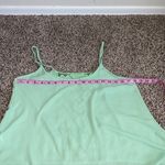 Solemio  medium green‎ cropped tank top Photo 3