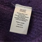 Talbots  Side Button Pullover Sweater Wide Neck Soft Knit Purple L Photo 3