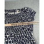 J.Crew  Womens Dress Size 4 White Blue Dot A Line Business Short Sleeve Cotton Photo 14