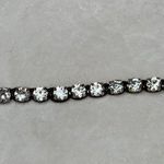 RHINESTONE TENNIS BRACELET ~ With Spring Ring Closure Photo 2