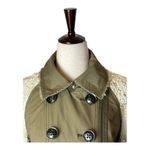 Anthropologie  Hei Hei Olive‎ Green Shimmer Sequin Sleeve Anorak Jacket Coat XS Photo 3