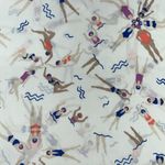 Modcloth Size 4X Synchronized Swimming Beach Pool Party Ruffle Henley Blouse Top Photo 4